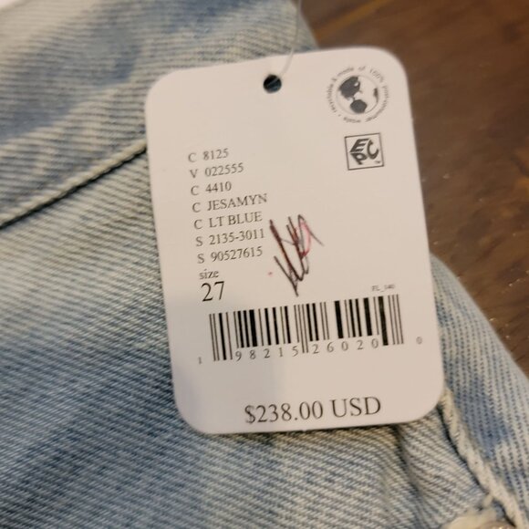 Citizens Of Humanity Brynn Drawstring Denim Shorts Womens 27 Casual Basic Chic - Picture 7 of 11